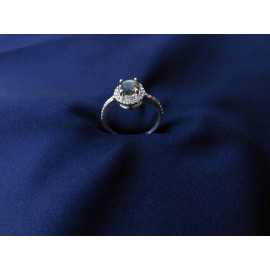 Гарнитур Серебряное Кольцо 15004 / Серебряные Серьги 25004 / Серебряный Подвес 35004