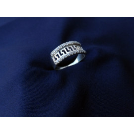 Гарнитур Серебряное Кольцо 15007 / Серебряные Серьги 25007