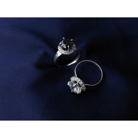 Гарнитур Серебряное Кольцо 15020 / Серебряные Серьги 25020