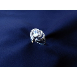 Гарнитур Серебряное Кольцо 15023 / Серебряные Серьги 25023 / Серебряный Подвес 35023