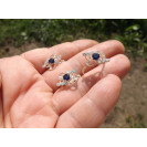 Гарнитур Серебряное Кольцо 15026 / Серебряные Серьги 25026