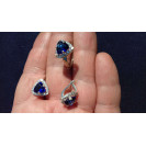 Гарнитур Серебряное Кольцо 15027 / Серебряные Серьги 25027 / Серебряный Подвес 35027