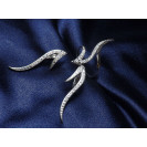 Гарнитур Серебряное Кольцо 15042 / Серебряные Серьги 25042