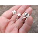 Гарнитур Серебряное Кольцо 15046 / Серебряные Серьги 25046