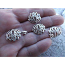 Гарнитур Серебряное Кольцо 15060 / Серебряные Серьги 25060 / Серебряный Подвес 35060