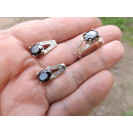 Гарнитур Серебряное Кольцо 15067 / Серебряные Серьги 25067