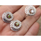 Гарнитур Серебряное Кольцо 15070 / Серебряные Серьги 25070