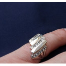 Гарнитур Серебряное Кольцо 15071 / Серебряные Серьги 25071