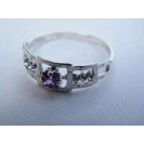 Гарнитур Серебряное Кольцо 15085 / Серебряные Серьги 25085