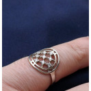 Гарнитур Серебряное Кольцо 15087 / Серебряные Серьги 25087