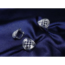 Гарнитур Серебряное Кольцо 15087 / Серебряные Серьги 25087