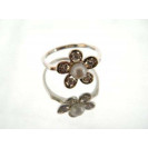 Гарнитур Серебряное Кольцо 15091 / Серебряные Серьги 25091