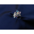 Гарнитур Серебряное Кольцо 15095 / Серебряные Серьги 25095