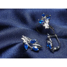 Гарнитур Серебряное Кольцо 15103 / Серебряные Серьги 25103