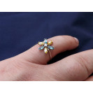 Гарнитур Серебряное Кольцо 15107 / Серебряные Серьги 25107