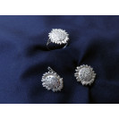 Гарнитур Серебряное Кольцо 15115 / Серебряные Серьги 25115