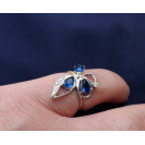 Гарнитур Серебряное Кольцо 15119 / Серебряные Серьги 25119