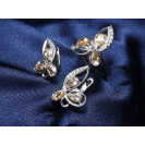 Гарнитур Серебряное Кольцо 15119 / Серебряные Серьги 25119