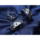 Гарнитур Серебряное Кольцо 15125 / Серебряные Серьги 25125