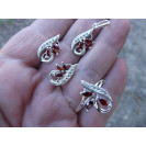 Гарнитур Серебряное Кольцо 15127 / Серебряные Серьги 25127 / Серебряный Подвес 35127