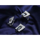 Гарнитур Серебряное Кольцо 15135 / Серебряные Серьги 25135 