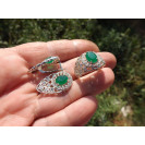 Гарнитур Серебряное Кольцо 15154 / Серебряные Серьги 25154