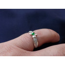 Гарнитур Серебряное Кольцо 15155 / Серебряные Серьги 25155