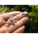 Гарнитур Серебряное Кольцо 15162 / Серебряные Серьги 25162