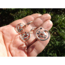 Гарнитур Серебряное Кольцо 15163 / Серебряные Серьги 25163