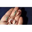 Гарнитур Серебряное Кольцо 15170 / Серебряные Серьги 25170