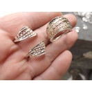 Гарнитур Серебряное Кольцо 15175 / Серебряные Серьги 25175