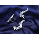 Гарнитур Серебряное Кольцо 15186 / Серебряные Серьги 25186