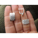 Гарнитур Серебряное Кольцо 15190 / Серебряные Серьги 25190