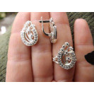 Гарнитур Серебряное Кольцо 15191 / Серебряные Серьги 25191