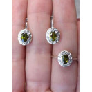 Гарнитур Серебряное Кольцо 15204 / Серебряные Серьги 25204