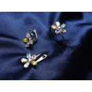 Гарнитур Серебряное Кольцо 15206 / Серебряные Серьги 25206