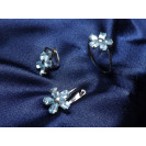 Гарнитур Серебряное Кольцо 15206 / Серебряные Серьги 25206