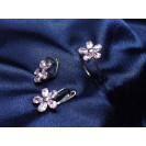 Гарнитур Серебряное Кольцо 15206 / Серебряные Серьги 25206