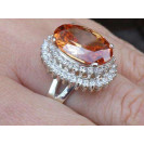 Гарнитур Серебряное Кольцо 15207 / Серебряные Серьги 25207 / Серебряный Подвес 35207