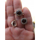 Гарнитур Серебряное Кольцо 15210 / Серебряные Серьги 25210