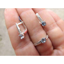 Гарнитур Серебряное Кольцо 15220 / Серебряные Серьги 25220