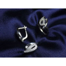 Гарнитур Серебряное Кольцо 15223 / Серебряные Серьги 25223