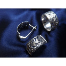 Гарнитур Серебряное Кольцо 15228 / Серебряные Серьги 25228