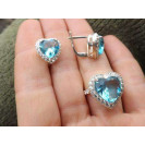 Гарнитур Серебряное Кольцо 15229 / Серебряные Серьги 25229