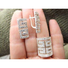 Гарнитур Серебряное Кольцо 15232 / Серебряные Серьги 25232