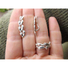 Гарнитур Серебряное Кольцо 15235 / Серебряные Серьги 25235