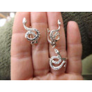 Гарнитур Серебряное Кольцо 15237 / Серебряные Серьги 25237