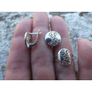 Гарнитур Серебряное Кольцо 15243 / Серебряные Серьги 25243