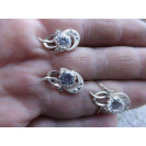 Гарнитур Серебряное Кольцо 15248 / Серебряные Серьги 25248