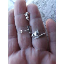 Гарнитур Серебряное Кольцо 15258 / Серебряные Серьги 25258